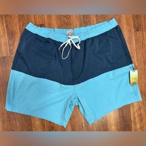 NWT Ocean + Coast Color Block Swim Shorts Men's Size XL
